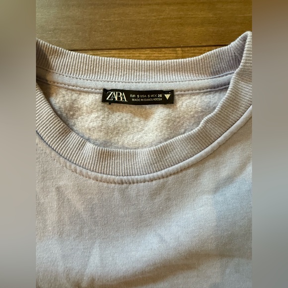 Zara Lavender Crewneck Sweatshirt - Picture 2 of 3